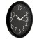 Wall clock, D-28 cm, interior, classic, "numbers on a black background", silent