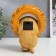 Souvenir Polystone Light "Pyosik caught on the wheel" from the solar battery 19.5x11x13.5 cm