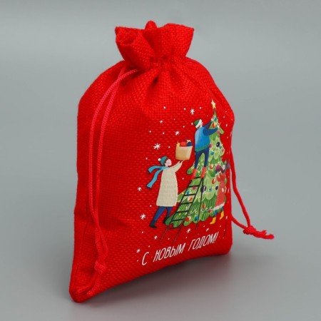 A bag of thermonacle "Care", 13 x18 cm +/- 1.5 cm, New Year-2
