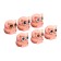 Mechanical sharpener with container owl peach