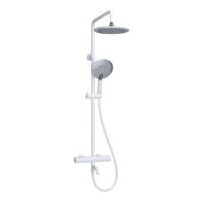 The shower system wasserkraft a188.067.059.wm Thermo, tropical shower, thermostat, white