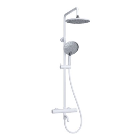 The shower system wasserkraft a188.067.059.wm Thermo, tropical shower, thermostat, white