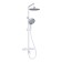 The shower system wasserkraft a188.067.059.wm Thermo, tropical shower, thermostat, white