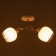 Celestial chandelier Kimberly 2HE27 40W gold, white