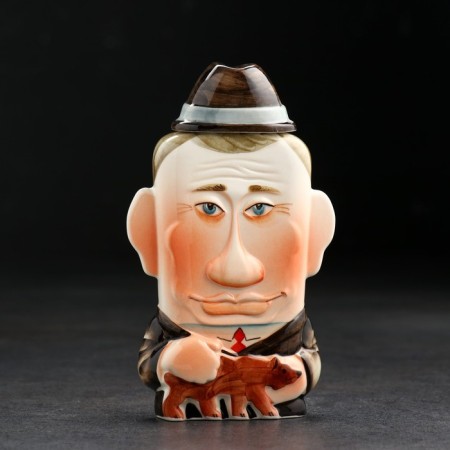 Штоф фарфоровый «Путин», 0.35 л, в упаковке книге-2