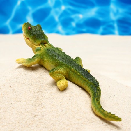 Decor for the Aquarium "Crocodile", 20 x 7.5 x 3 cm-1