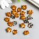 Buttons plastic for creativity 1 Process "Flower of Rhound. Orange" set 20 pcs d = 1.2 cm