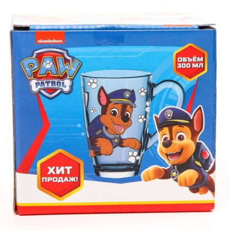 Glass mug painting, 300 ml "Gonchik", puppy patrol-3