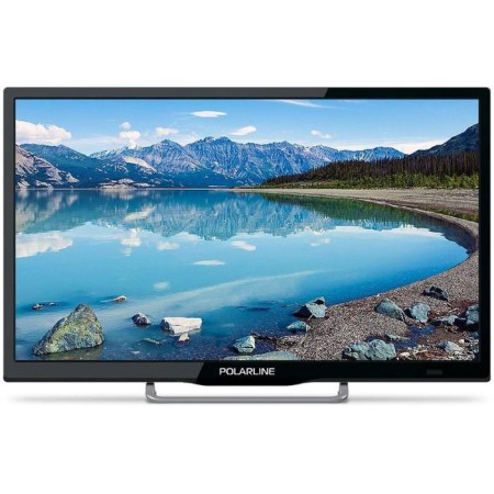 TV POLARLINE 24PL51TC-SM, 24 ", 1366x768, DVB-T2/C, 2XHDMI, 1xUSB, Smarttv, black