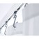Bathroom cornice (modern design) 90x90 cm, chromium color