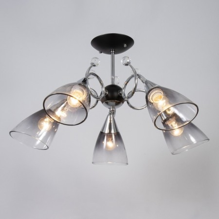 Chandelier "Marianna" 5he27 40W Black 69x69x32.5cm Bayerlux-1