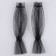 Carnival accessory gloves - overshielders, color black in white peas