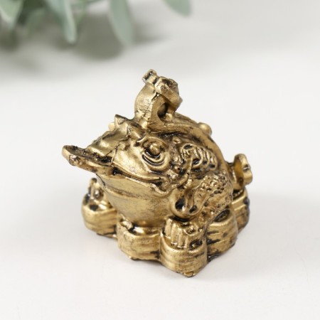 NECSK Polystone "Cash toad with a coin and a rod of Zhui" for bronze 5x6x4.5 cm