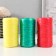Manual knitting yarn 100% polypropylene 200m/50g (set of 3 pcs. Yellow, scarlet, emerald)