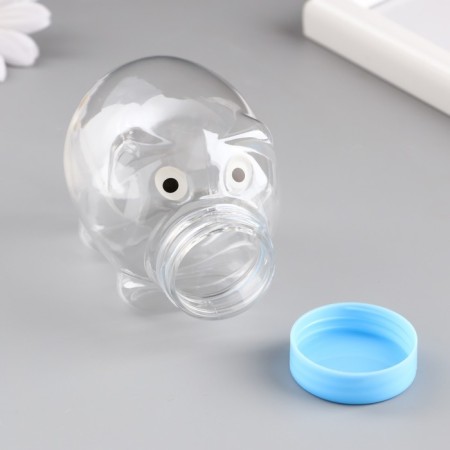 Bank for scrapbooking plastic "Piglet" 125 ml MIX 7.5x5.7x5.2 cm-3