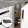 Cappio RSC031 handle handle, m/o 224 mm, black color