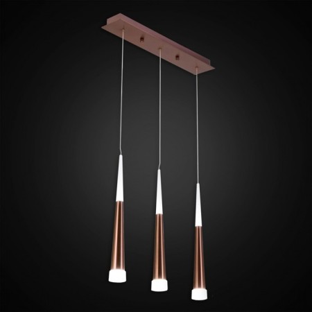 Suspended Citilux “Vegas” CL227033, 55x9x50 cm, 3x7W, LED, brown color-1