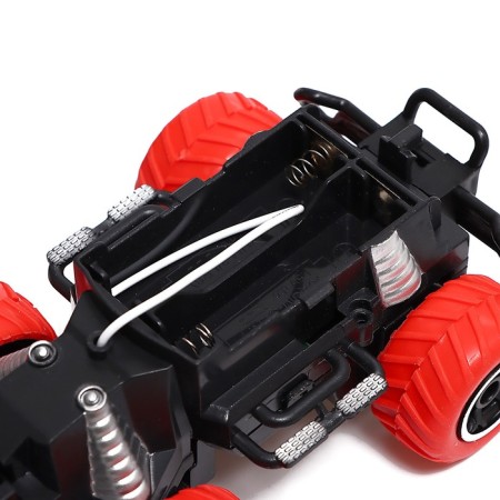 Radio -controlled jeep "graffiti", works on batteries, the color of red-3