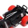 Radio -controlled jeep "graffiti", works on batteries, the color of red