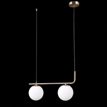 Suspension lamp Citilux "Bremen" CL112123, 50x15x30 cm, 2x40W, E27, brown color-1