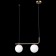 Suspension lamp Citilux "Bremen" CL112123, 50x15x30 cm, 2x40W, E27, brown color