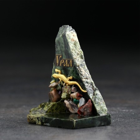 Souvenir-Skol "Lizard", with stones, small, mix-9