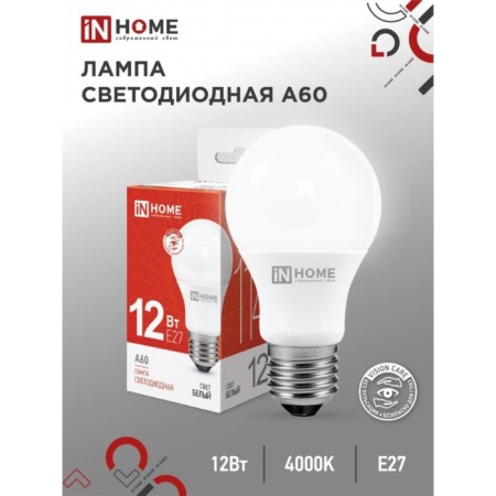 LED lamp In Home LED-A60-VC, E27, 12 W, 230 V, 4000 K, 1140 lm