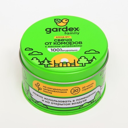 Candle repellent from mosquitoes "Gardex Family", 1 pcs