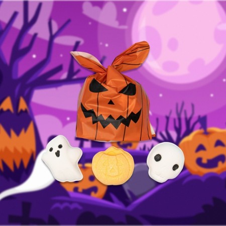 A set of bath bombs "Evil pumpkin"