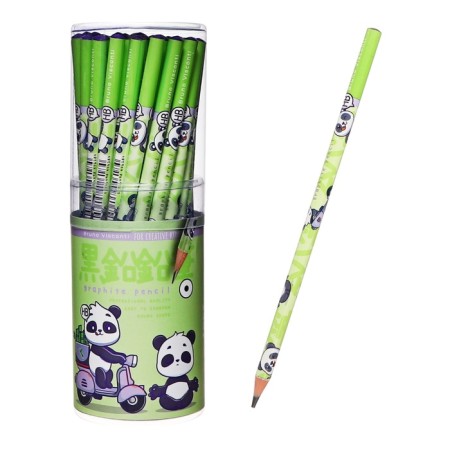 Pencil b/g design BrunovisConti Kawaii Animals. Panda, Circle, Hb, 3mm