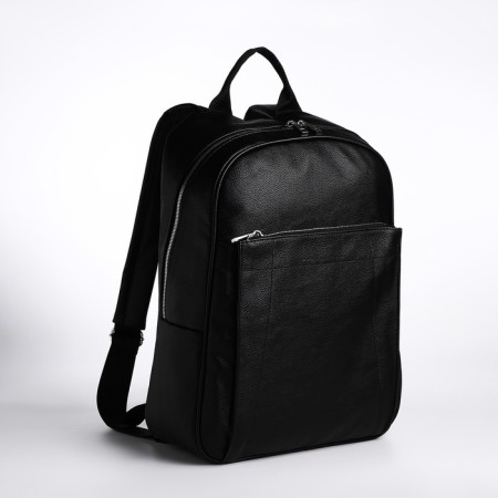 Youth backpack, “Saxi”, lightning department, external pocket, black color