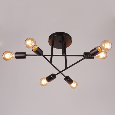 Chandelier 10008/6 6x40W E27 black 65x65x22cm-1