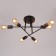 Chandelier 10008/6 6x40W E27 black 65x65x22cm