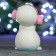 New Year's figure "Sunny Snowman" 8x7x11cm