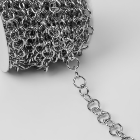 A chain for a bag, metal, d = 12 mm, 10 ± 0.5 m, silver color-1
