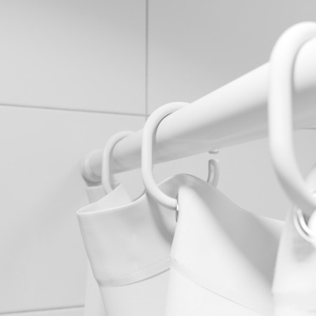 A set of rings for curtains in the bathroom IDDIS White RID011P-2