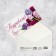 Envenue for money "Congratulations", a lilac bouquet, 16.5 x 8 cm