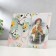 Photo frame glass 10x15 cm "Narcissus and Heart" double a convex pattern 17x22 cm