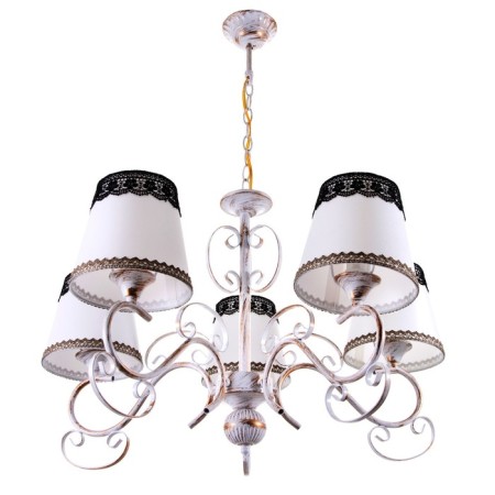 Deborah chandelier 5x40W E14 Patinated gold 65x65x65 cm Bayerlux