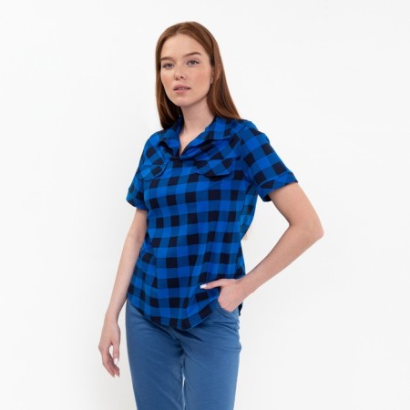 Women's shirt "Catherine" Blue color, size 44-1
