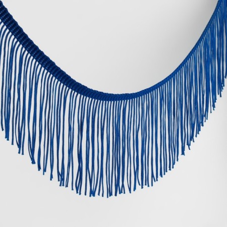 Decorative braid "Furrm", 10 cm, 5 ± 0.5 m, ultramarin color
