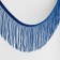 Decorative braid "Furrm", 10 cm, 5 ± 0.5 m, ultramarin color