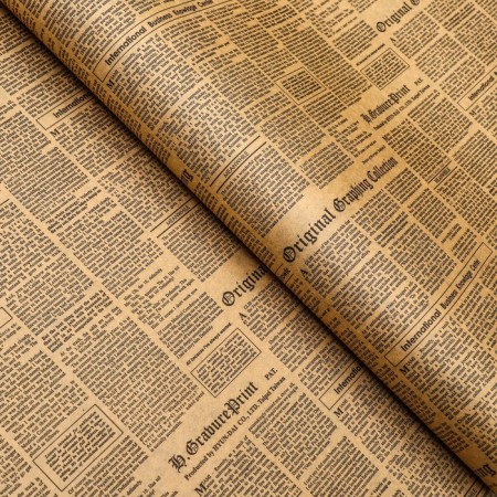 Kraft paper, bilateral, black-gazeta, 0.6 x 10 m-2