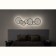 Lamp wall-flowing Mantra Collage, LED, 3000LM, 3000K, 685x136x400 mm, black color black