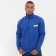 Male sweatshirt was laid down, the color is bright blue, size 50 (xl)
