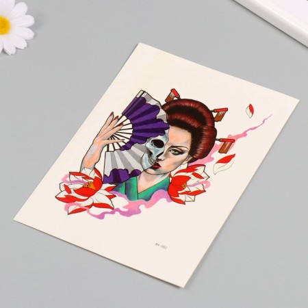 Tattoo on the body color "Beauty inside" 26.1x14.6 cm-2