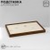 The stand for the Eco Rings is 100 seats, 35.1 × 24.1 × 2.7 cm, beige color in a tree