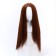Artificial wig, imitation of skin, 60 cm, 270 gr, redhead (#SHT30)