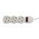 Extension cord Luazon Lighting Eco, 3 sockets, 7 m, 10 A, 2200 W, PVS 3x0.75 mm2, s/c, with dig
