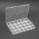 Organizer for decor, 24 cells, 19 × 13 × 1.8 cm, the color is transparent